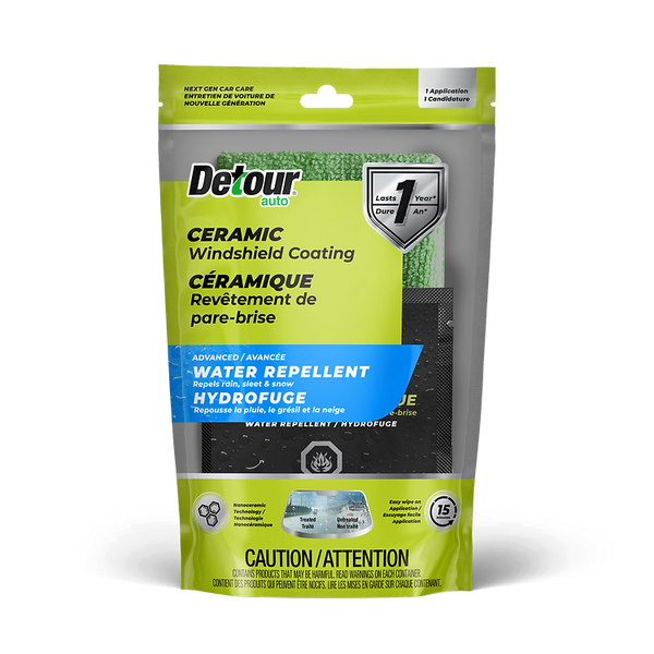 Detour Auto Ceramic Windshield Coating for Glass, Windshield Water Rep –  JAAGS