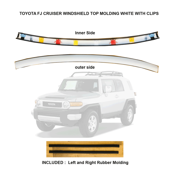 GGG TOYOTA FJ CRUISER FRONT WINDSHIELD REVEAL MOLDING FW-2652 2007