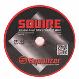Equalizer Squire2™ Wire 164' STL166 - High-Durability Square Wire with Sharp Edge for Auto Glass Removal .055 mm Diameter, Cuts Through Tough Urethane, Plastic Clips & Setting Posts Precision Engineered for Windshield Installation and Removal 50M Length
