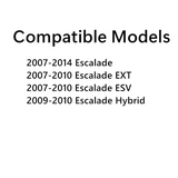 Passenger Right Side Front Door Window Door Glass Compatible with Cadillac Escalade 2007-2014 / Escalade EXT  Escalade ESV 2007-2010 Models