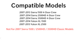Driver Left Side Rear Door Window Door Glass Compatible with GMC Yukon XL Sierra (2500 3500) 2007-2014 / Sierra 1500 2007-2013 4-Door Models (Not For 2007 Sierra Classic Models)