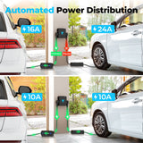 TOPDON PulseQ NEMA Splitter, 30A & 50A Smart Power Splitter for EV Chargers, Washers, Dryers & Appliances, NEMA 14-30 / 14-50 Plug, Smart Power Sharing, Overload & Overheat Protection, FCC & ETL Certified