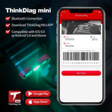 ThinkCar ThinkDiag Mini - Bluetooth OBD2 Scanner Diagnostic Tool, OE Full-System Car Scanner For IOS & Android, Check Engine Light Fault Code Reader & Scan Tool