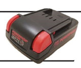 Powerpush by Meritool 20V Lithium Ion Battery Rechargeable Replacement Battery Pack for Cordless Power Tools Lightweight Long Runtime Professional Tool Battery SKU: 1010-018