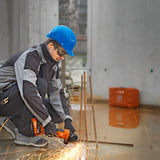 71200461090 FEIN CCG 18-125 BLPD 5 Inch Cordless Angle Grinder 18V Kit with HighPower Batteries, Rapid Charger, Tool Case, Metal Cutting & Grinding Tool