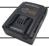 Powerpush by Meritool 20V Battery Charger with Cord Replacement Charging Adapter for Lithium Ion Power Tool Batteries Corded Fast Charger Professional SKU: 1020-029-US