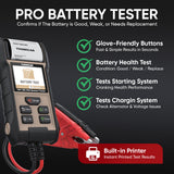 Thinkcar TBT 360 PRO Automotive Battery Tester with Built-in Printer - 12V Battery Diagnostic Tool