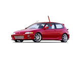 Driver Left Side Door Window Door Glass Compatible with Honda Civic 2 Door Coupe/ Hatchback 1992-1995 Models