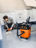FEIN 92036060990 Turbo II HEPA Wet Dry Dust Extractor Vacuum with HEPA Filter Professional Jobsite Vacuum Cleaner for Dust Collection and Workshop Cleaning