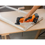 FEIN 71293661090 AmpShare MultiMaster AMM700 Max Kit AS Cordless Oscillating Multi Tool with 2x 4Ah ProCORE Batteries Charger L Box Full Accessory Set for Professional Use