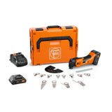 FEIN 71293762090 AmpShare MultiMaster AMM700 1.7Q Cordless Oscillating Multi-Tool Kit with 2x 4Ah ProCORE Batteries, GAL 1880 CV Charger & Extensive AG Accessory Set in L-BOXX – Professional Cutting & Renovation Tool
