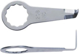 Fein L-Shaped Cutting Blade for Precision Work - Serrated Design for Smooth, Clean Cuts on Cordless MultiMaster Tools, 3/4" Blade Length, 2-Pack - 63903208010