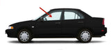 Driver Left Side Front Door Window Door Glass Compatible with Mitsubishi Mirage 4 Door Sedan 1997-2001 Models