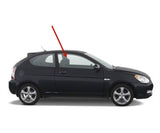 Passenger Right Side Door Window Door Glass Compatible with Hyundai Accent 2 Door Hatchback 2007-2011 Models