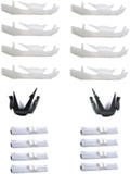 Precision Windshield Auto Glass Molding Clip Kit Compatible with Toyota Corolla 4-Door Sedan, OEM-Style Windshield Molding Retainer Clips Replacement, PCK-580-88