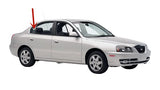 Passenger Right Side Rear Vent Window Vent Glass Compatible with Hyundai Elantra 4 Door Sedan 2001-2006 Models