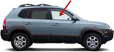 Passenger Right Side Front Door Door Glass Compatible with Hyundai Tucson 2005-2009 Models