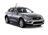 Passenger Right Side Front Door Window Door Glass Compatible with Infiniti EX35 / EX37 / QX50 2008-2017 Models