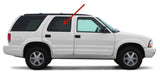 Passenger Right Side Rear Door Window Door Glass Compatible with Chevrolet Blazer 1995-2005 4 Door Models