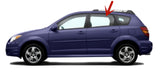 Driver Left Side Rear Door Window Door Glass Compatible with Toyota Matrix/Pontiac Vibe 4 Dr Hatchback 2003-2008 Models