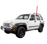 With Bottom Hole Style Clear Tempered Driver Left Side Rear Door Window Door Glass Compatible with Jeep Liberty 2006-2007 Models