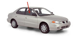 Passenger Right Side Front Door Window Door Glass Compatible with Hyundai Elantra 1996-2000 Models