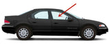 Passenger Right Side Front Door Window Door Glass Compatible with Plymouth Breeze 4 Door Sedan 1996-2000 Models