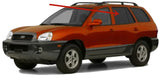 Privacy Driver Left Side Rear Door Window Door Glass Compatible with Hyundai Santa Fe 2001-2006 Models