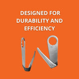 Fein U-Shaped Cutting Blade for Glass Removal Behind The Hood - Reinforced Design for Smooth, Clean Cuts on Cordless MultiMaster Tools, 2-1/4" Blade Length, 2-Pack - 63903157011