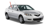 Passenger Right Side Rear Door Window Door Glass Compatible with Mazda 3 2004-2009 4 Door Sedan Models