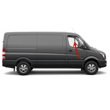 Passenger Right Side Front Door Window Door Glass Compatible with Dodge Sprinter Van 2007-2010 Models
