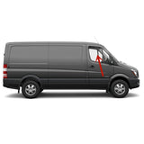 Passenger Right Front Door Window Door Glass Compatible with Freightliner Sprinter Van 2007-2018 Models