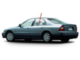 Driver Left Side Rear Door Window Door Glass Compatible with Honda Accord 4 Door Sedan/Wagon 1994-1997 Models