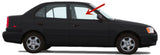 Passenger Right Side Front Door Window Door Glass Compatible with Hyundai Accent/Dodge Verna 2000-2005 4 Door Models