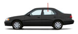 Driver Left Side Rear Door Window Door Glass Compatible with Toyota Corolla 4 Door Sedan 1993-1997 Models