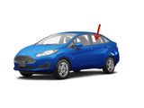 Driver Left Side Rear Door Window Door Glass Compatible with Ford Fiesta 4 Door Sedan 2011-2019 Models