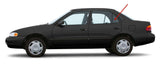 Driver Left Side Rear Vent Window Vent Glass Compatible with Geo Prizm 4 Door Sedan 1993-1997 Models