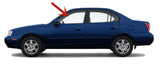 Driver Left Side Front Door Window Door Glass Compatible with Hyundai Elantra 4 Door Sedan & 4 Door Hatchback 2001-2006 Models