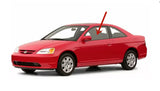 Driver Left Side Door Window Door Glass Compatible with Honda Civic 2 Door Coupe 2001-2005 Models