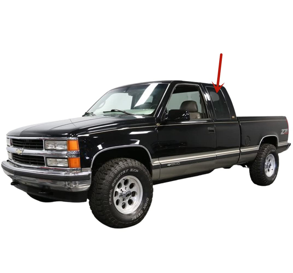 Movable Style Driver Left Side Quarter Window Glass With Frame & Latch ...