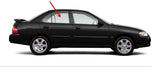 Passenger Right Side Rear Door Window Door Glass Compatible with Nissan Sentra 4 Door Sedan 2000-2006 Models