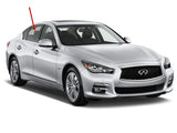Passenger Right Side Rear Door Window Door Glass Compatible with Infiniti Q50 2014-2022 Models