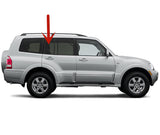 Passenger Right Side Rear Vent Glass Vent Window Compatible with Mitsubishi Montero 2001-2006 Models