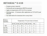 DOW-418 BEATSEAL U-418 Primerless Auto Glass Urethane Adhesive – OEM Quality (10 Tubes, 310ml) – Windshield & Backglass Sealant for Professional Use