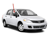 Passenger Right Side Front Door Window Door Glass Compatible with Nissan Versa 4 Door Hatchback 2007-2013 Models / Versa 4 Door Sedan 2007-2011 Models