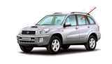Driver Left Side Rear Door Window Door Glass Compatible with Toyota RAV4 2001-2005 Models