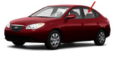 Driver Left Side Rear Door Window Door Glass Compatible with Hyundai Elantra 4 Door Hatchback 2001-2006 Models