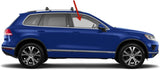Passenger Right Side Front Door Window Door Glass Compatible with Volkswagen Touareg 2011-2017 Models