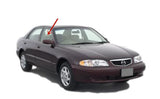 Passenger Right Side Front Door Window Door Glass Compatible with Mazda 626 4 Door Sedan 1998-2002 Models
