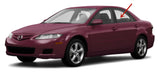 Driver Left Side Rear Door Window Door Glass Compatible with Mazda 6 4 Door Sedan 2003-2008 Models